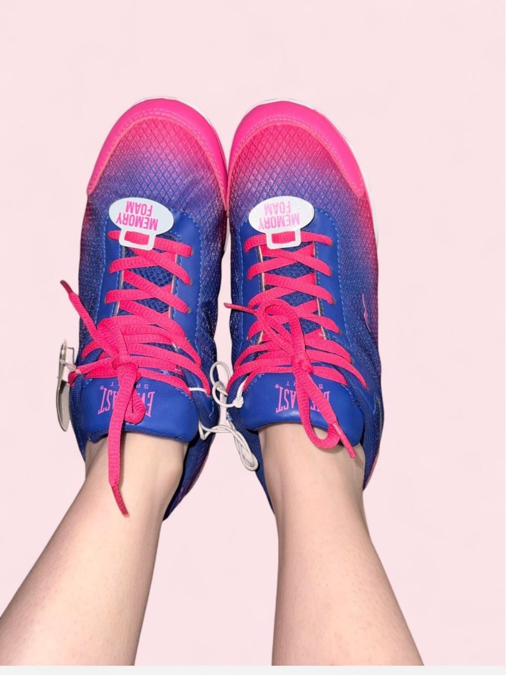 Women's Everlast Sports Gradient Pink Blue Athletic Shoes